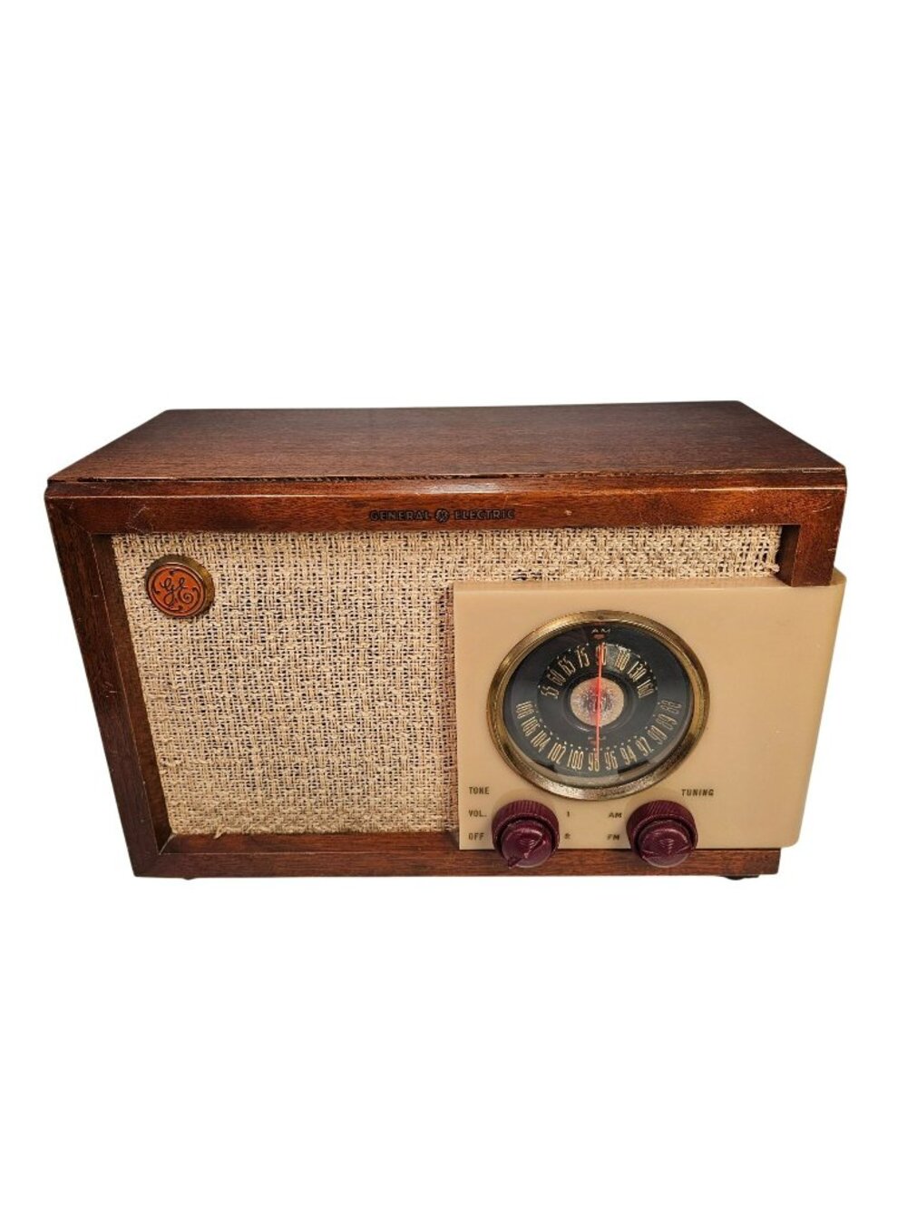 Vintage GE Frequency Modulation Tube Radio Model 212 AM/FM 1948 Retro TESTED